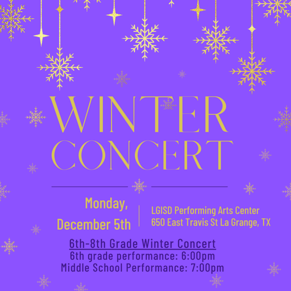 Middle School Band Winter Concert