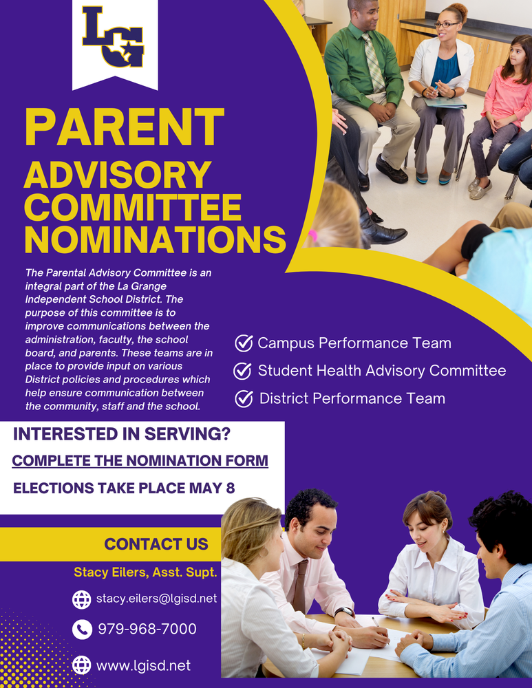 Parent Advisory Committee Nominations | La Grange Middle School