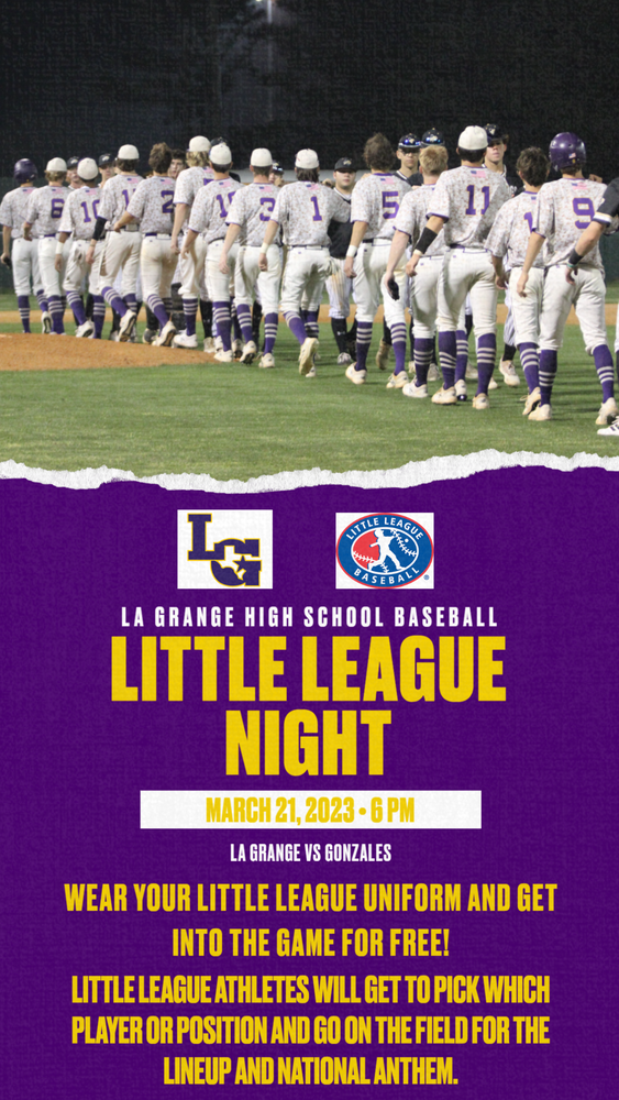 Little League Night La Grange Elementary School