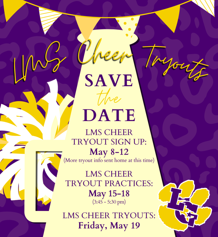 Save the Date for Cheer Tryouts