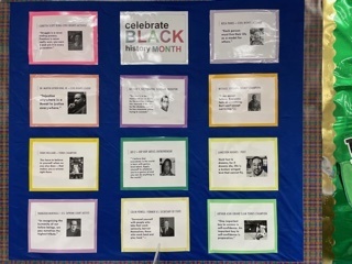Black History Month Library Bulletin Board Display and Book Display