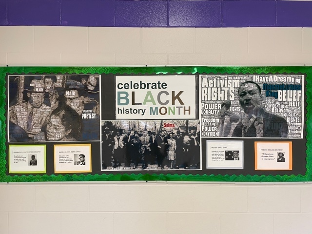 La Grange Student Council Black History Month Bulletin Board  