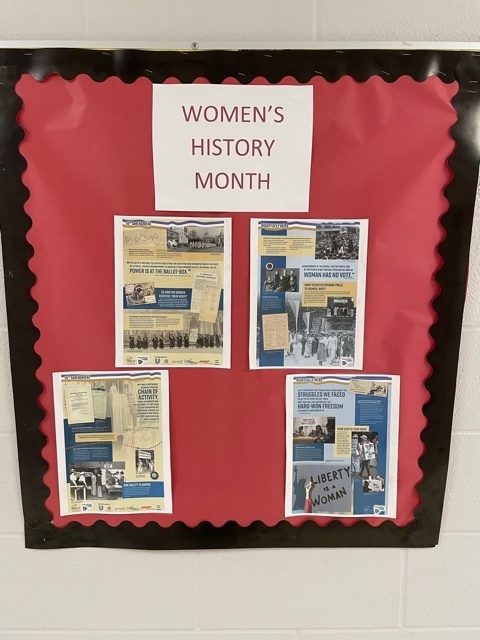 Women's History Month Display 