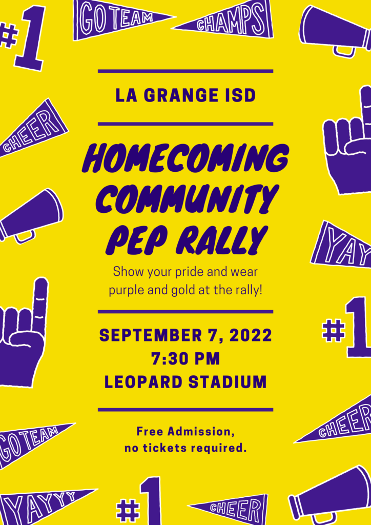 Homecoming Community Pep Rally