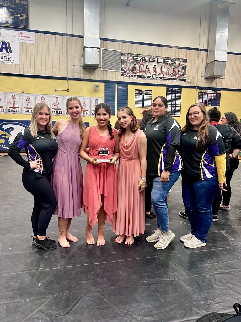 Winter Guard Officers & Instructors, Akins HS, 2023