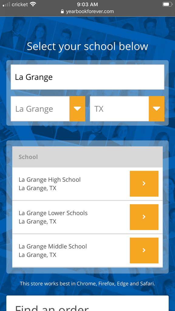 Make sure to spell La Grange with two words when you search